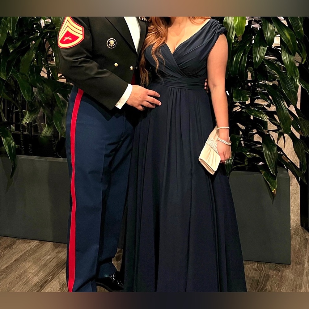 On/Off Shoulder Ball Gown Formal Long Dress Size 12
